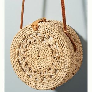 Rina Crocheted Circle Crossbody